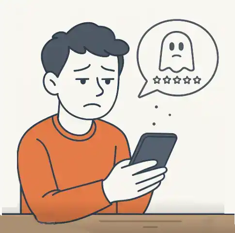 Customer ignoring review prompt